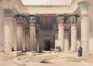 Grand Portico of the Temple of Philae - Nubia, 1842-1849 (tinted lithograph) Grand Portico of the Temple of Philae - Nubia, 1842-1849 (tinted lithograph)