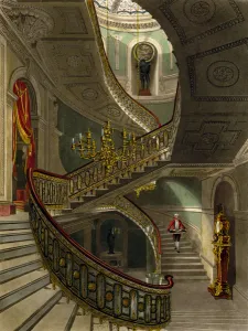 The Grand Staircase, Carlton House (engraving) The Grand Staircase, Carlton House (engraving)