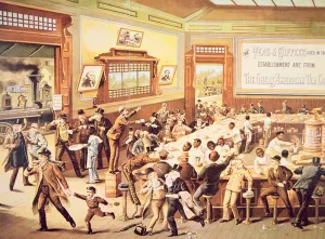 The Great American Tea Company, 1880 (colour litho) The Great American Tea Company, 1880 (colour litho)
