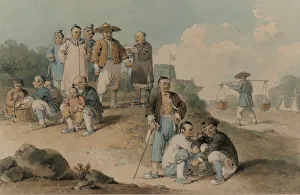 A Group of Chinese Watching the Earl of McCartney's Embassy to China, 1793 (Watercolour) A Group of Chinese Watching the Earl of McCartney's Embassy to China, 1793 (Watercolour)