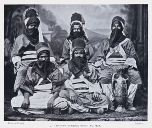 A Group of Tuaregs, South Algeria (b/w photo) A Group of Tuaregs, South Algeria (b/w photo)