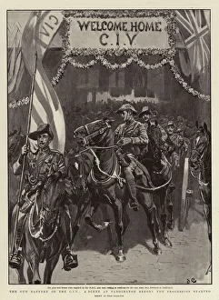 The Gun Battery of the CIV, A Scene at Paddington before the Procession started (litho) The Gun Battery of the CIV, A Scene at Paddington before the Procession started (litho)
