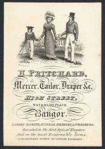 H Pritchard, mercer, tailor and draper, trade card (engraving) H Pritchard, mercer, tailor and draper, trade card (engraving)