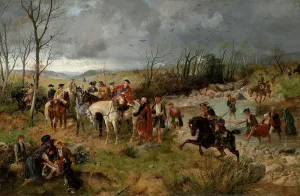Halt of Prince Charles Edward on the Banks of the Nairne, 1878 (oil on canvas) Halt of Prince Charles Edward on the Banks of the Nairne, 1878 (oil on canvas)