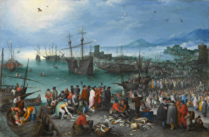 Harbor Scene with St. Paul's Departure from Caesarea, 1596 (oil on copper) Harbor Scene with St. Paul's Departure from Caesarea, 1596 (oil on copper)
