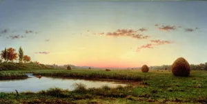 Haystacks on the Newburyport Marshes, 1862 (oil on canvas) Haystacks on the Newburyport Marshes, 1862 (oil on canvas)