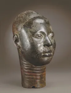 Head of an Oni, Ife, 12th - 15th century (zinc brass) Head of an Oni, Ife, 12th - 15th century (zinc brass)