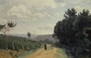 The Heights of Sevres, The Troyon Path, 1835-40 (oil on canvas) The Heights of Sevres, The Troyon Path, 1835-40 (oil on canvas)