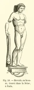 Hercule, en bronze, trouve dans la Seine, a Paris (engraving) Hercule, en bronze, trouve dans la Seine, a Paris (engraving)