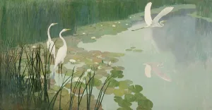 Herons in Summer, 1941 (oil on canvas) Herons in Summer, 1941 (oil on canvas)