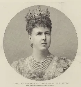 HIH The Duchess of Saxe-Coburg and Gotha (engraving) HIH The Duchess of Saxe-Coburg and Gotha (engraving)