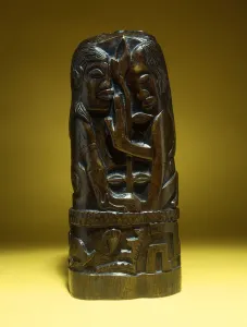 Hina and Te Fatou, (bronze with brown patina) Hina and Te Fatou, (bronze with brown patina)