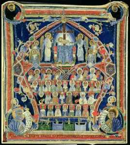 Historiated initial A depicting The Last Judgement (vellum)