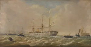 HM Troopship Euphrates arriving in Spithead from Bombay, 5th Dec, 1879 HM Troopship Euphrates arriving in Spithead from Bombay, 5th Dec, 1879