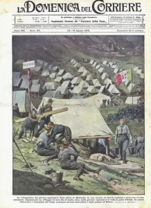 The holiday of young explorers (colour litho) The holiday of young explorers (colour litho)