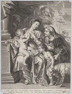 The Holy Family with Elizabeth and the infant Saint John the Baptist The Holy Family with Elizabeth and the infant Saint John the Baptist
