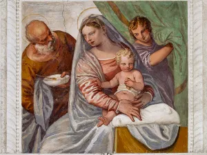 The Holy Family, The Room of the Oil Lamp, 1560-1561 (fresco) The Holy Family, The Room of the Oil Lamp, 1560-1561 (fresco)