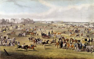 Horse race at Chantilly under the patronage of the Duke of Orleans Engraving of 1841 Horse race at Chantilly under the patronage of the Duke of Orleans Engraving of 1841