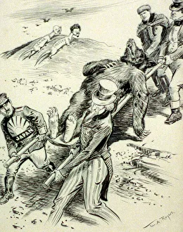 A Hospital Case, Anti-Communist cartoon, published during the Red Scare A Hospital Case, Anti-Communist cartoon, published during the Red Scare