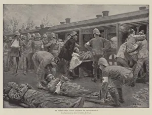 The Hospital Train leaving Ladysmith for Pietermaritzburg (litho) The Hospital Train leaving Ladysmith for Pietermaritzburg (litho)