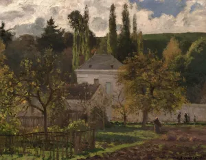 House in the Hermitage, Pontoise, 1873 (oil on canvas) House in the Hermitage, Pontoise, 1873 (oil on canvas)