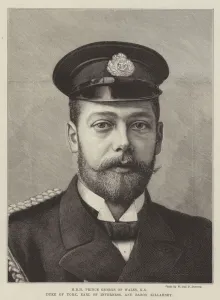 HRH Prince George of Wales, KG, Duke of York, Earl of Inverness, and Baron Killarney (engraving) HRH Prince George of Wales, KG, Duke of York, Earl of Inverness, and Baron Killarney (engraving)