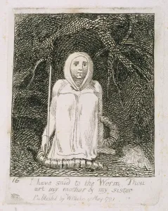 I Have Said to the Worm Thou Art My Mother and My Sister, plate 17 from For Children I Have Said to the Worm Thou Art My Mother and My Sister, plate 17 from For Children