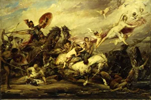 Icarius (Diomedes wounding Aphrodite when she tries to recover the body of Aeneas Icarius (Diomedes wounding Aphrodite when she tries to recover the body of Aeneas