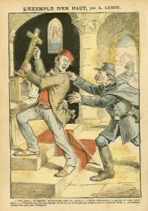 Illustration of Achille Lemot (1846-1909) in Le Pelerin Illustration of Achille Lemot (1846-1909) in Le Pelerin