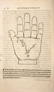 Illustration from Chiromantia by Joannes Indagioe, Strasbourg Illustration from Chiromantia by Joannes Indagioe, Strasbourg