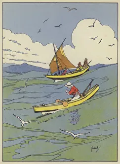 Illustration for Swiss Family Robinson (colour litho) Illustration for Swiss Family Robinson (colour litho)