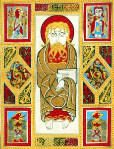 illustration from the The Book of Kells, 800 (illumination) illustration from the The Book of Kells, 800 (illumination)
