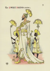 Illustration by Walter Crane for A Flower Wedding (colour litho) Illustration by Walter Crane for A Flower Wedding (colour litho)
