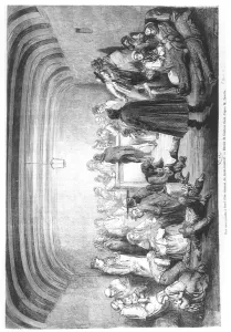 Immigrants on board a steamer in the Saint-Laurent river, Canada, 19th c Immigrants on board a steamer in the Saint-Laurent river, Canada, 19th c