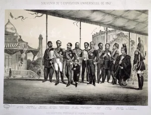 Imperial and Royal Visitors to the Universal Exposition in Paris, 1867 (litho) Imperial and Royal Visitors to the Universal Exposition in Paris, 1867 (litho)
