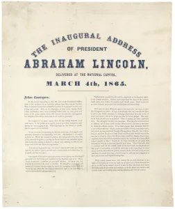 The Inaugural address of President Abraham Lincoln delivered at the National Capitol The Inaugural address of President Abraham Lincoln delivered at the National Capitol