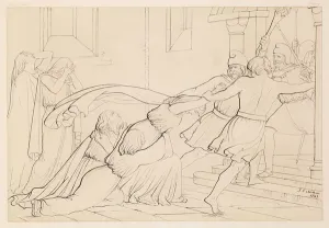 Millais Elgiva Seized Print, 1843