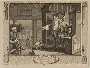 The Industrious Prentice a Favorite, and Entrusted by his Master, 1747 (engraving) The Industrious Prentice a Favorite, and Entrusted by his Master, 1747 (engraving)