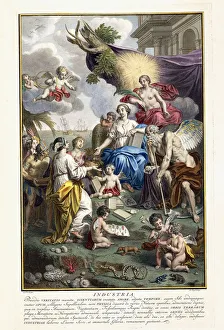 Industry, Frontispiece from Locupletissimi Rerum Naturalium Thesauri Accurata Industry, Frontispiece from Locupletissimi Rerum Naturalium Thesauri Accurata