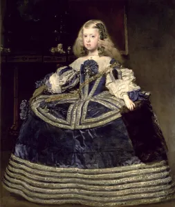 Infanta Margarita (1651-73) in Blue, 1659 (oil on canvas) Infanta Margarita (1651-73) in Blue, 1659 (oil on canvas)