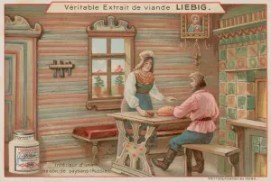 Inside a Peasant House in Russia (chromolitho) Inside a Peasant House in Russia (chromolitho)