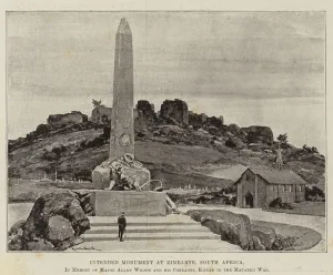 Intended Monument at Zimbabye, South Africa, in Memory of Major Allan Wilson and his Comrades Intended Monument at Zimbabye, South Africa, in Memory of Major Allan Wilson and his Comrades