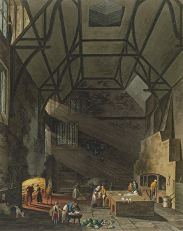 Interior of the Kitchen, Trinity College, Cambridge, from ' Interior of the Kitchen, Trinity College, Cambridge, from '
