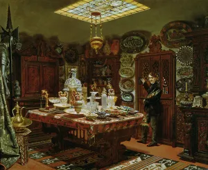 Interior of Monsieur Sauvageots Collection Room, 1856 (oil on canvas) Interior of Monsieur Sauvageots Collection Room, 1856 (oil on canvas)