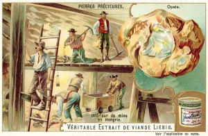 Interior of an opal mine in Hungary (chromolitho) Interior of an opal mine in Hungary (chromolitho)