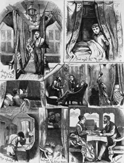 Interior of a Pullman Train, 1874 (engraving) Interior of a Pullman Train, 1874 (engraving)