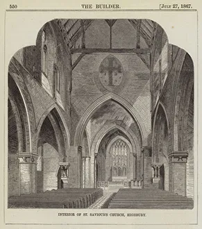 Interior of St Saviour's Church, Highbury (engraving) Interior of St Saviour's Church, Highbury (engraving)