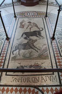 An interior view of the Chateau: mosaic An interior view of the Chateau: mosaic