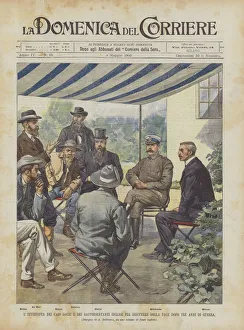 An Interview With Boer Leaders And British Representatives To Discuss Peace After Three Years Of War (Colour Litho) An Interview With Boer Leaders And British Representatives To Discuss Peace After Three Years Of War (Colour Litho)