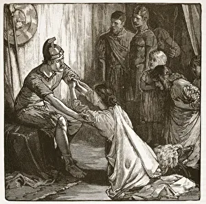 Interview between Coriolanus and his wife and mother (litho) Interview between Coriolanus and his wife and mother (litho)